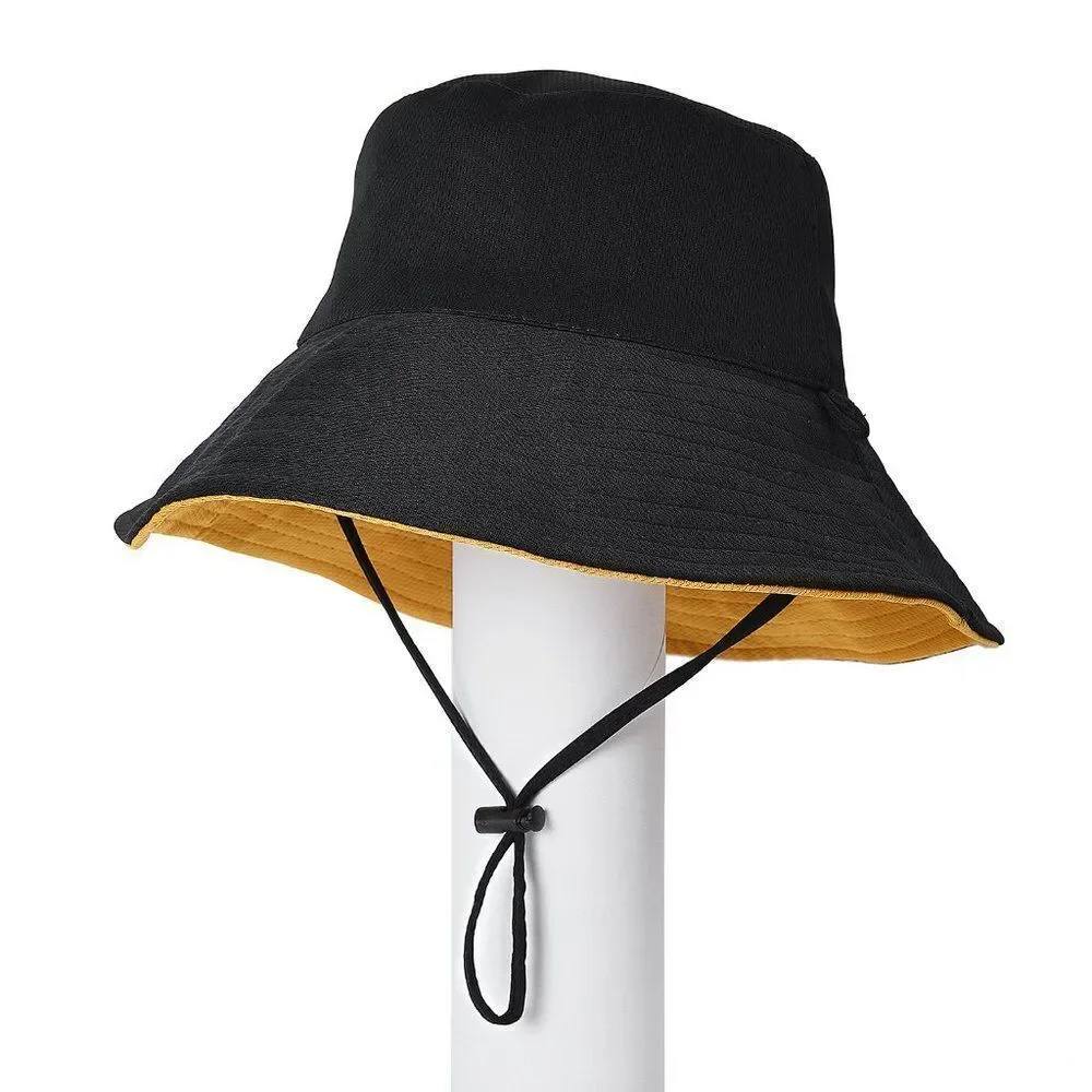 Golden & Black Reversible Adventure Hat with Removable Face Shield